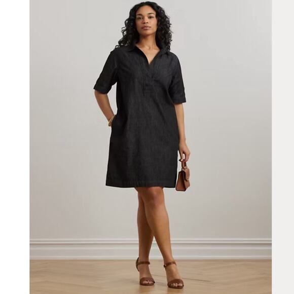Lauren Ralph Lauren Woman Denim‎ Shift Dress 1X - Picture 1 of 8
